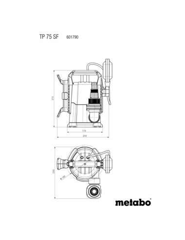 METABO POMPA DO WODY CZYSTEJ TP 75 SF