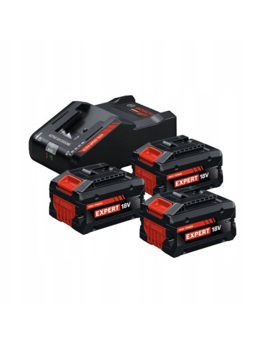 BOSCH AKUMULATOR 18V  8,0Ah EXPERT 3szt. + ŁADOWARKA EXAL18V-160
