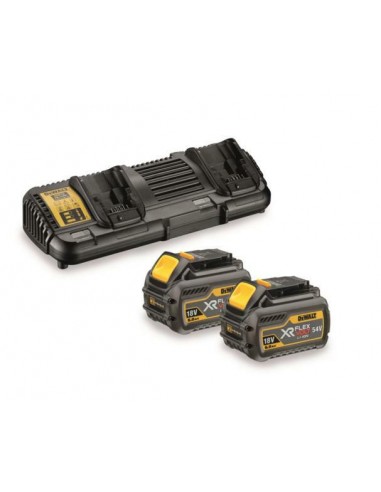 DEWALT ŁADOWARKA DCB132 NA DWIE BATERIE + 2 x AKUMULATOR 54/18V 6,0/2,0Ah DCB546