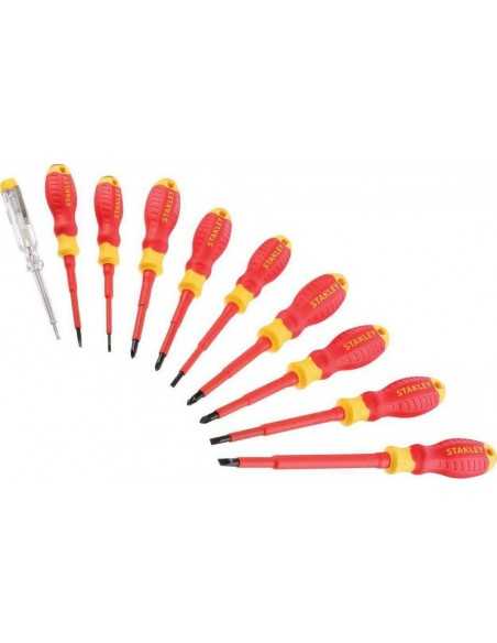 STANLEY WKRĘTAKI 10cz. VDE /PZ2+PH2+SL5+TESTE