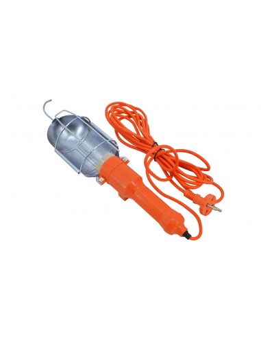AWTOOLS LAMPA WARSZTATOWA POMARAŃCZOWA 220V 5m GUMA