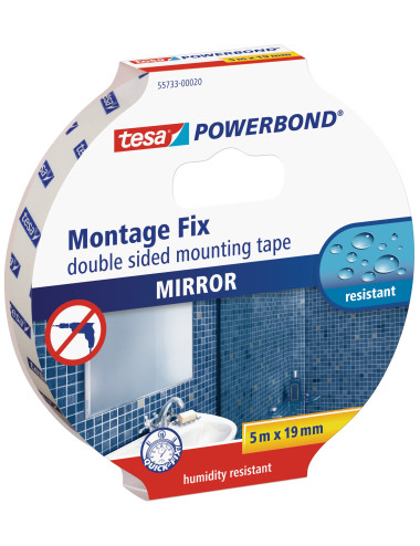 TESA TAŚMA DWUSTRONNA POWERBOND 5m x 19mm DO LUSTER