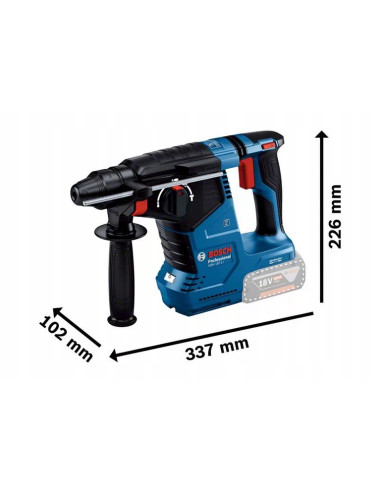 BOSCH MŁOTOWIERTARKA Z OPCJĄ KUCIA 18V 2,4J 2x5,0Ah GBH 187-LI