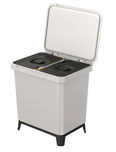 KEDEN KOSZ NA ŚMIECI SYSTEMA 2x10L - POPIELATY