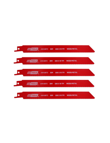 AWTOOLS BRZESZCZOT S BIMETAL 200mm 10 Z/CAL /5szt /METAL-DREWNO