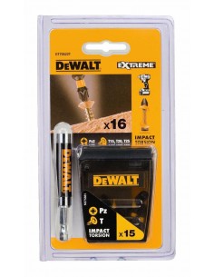 DEWALT ZESTAW KOŃCÓWEK  16cz. TORSION