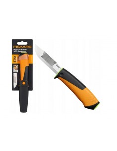 FISKARS NÓŻ UNIWERSALNY Z WBUDOWANYM PILNIKIEM I OSTRZAŁKĄ