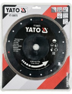 YATO TARCZA DIAMENTOWA 230mm DO CERAMIKI