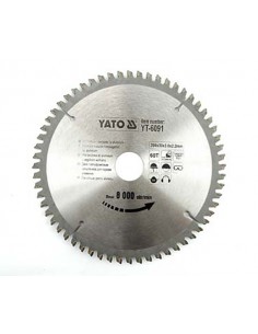 YATO PIŁA TARCZOWA DO ALUMINIUM 200x30mm 60-ZĘBÓW    6091
