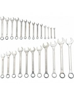 VOREL KLUCZE PŁASKO - OCZKOWE KOMPLET 25szt (6-32mm)