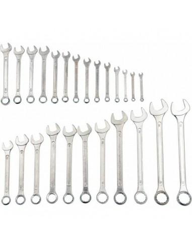 VOREL KLUCZE PŁASKO - OCZKOWE KOMPLET 25szt (6-32mm)