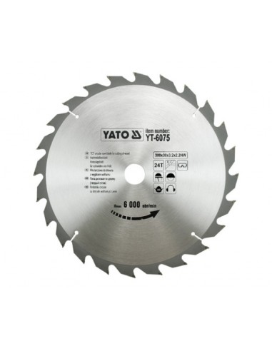 YATO PIŁA TARCZOWA WIDIOWA 300x30mm  24-ZĘBY 6075