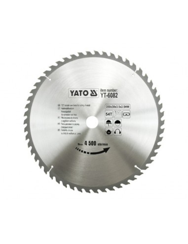 YATO PIŁA TARCZOWA WIDIOWA 350x30mm  54-ZĘBY  6082