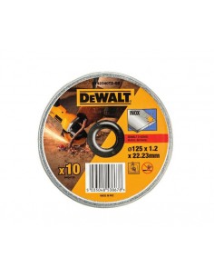 DEWALT TARCZA DO CIĘCIA METALU 125 x 1,2 x 22,2mm 10sztuk INOX