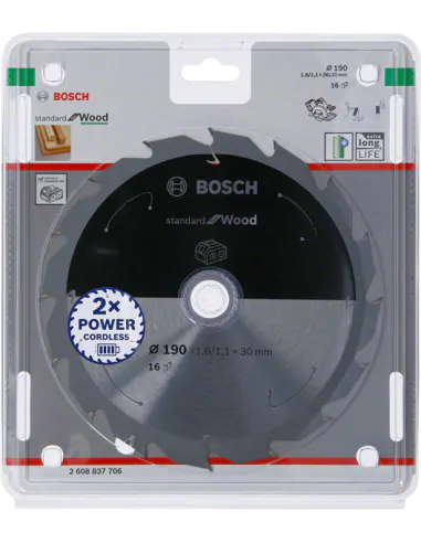 BOSCH PIŁA STANDARD WOOD ACCU 190x30x16z