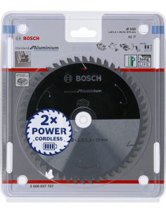 BOSCH PIŁA STANDARD.ALU 160x20x52z ACCU