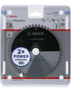 BOSCH PIŁA STANDARD.ALU 160x20x52z ACCU