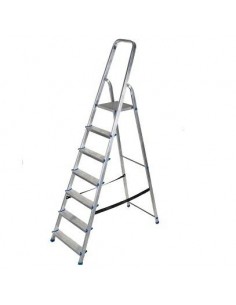 AWTOOLS DRABINA ALUMINIOWA WOLNOS. 7ST.150KG