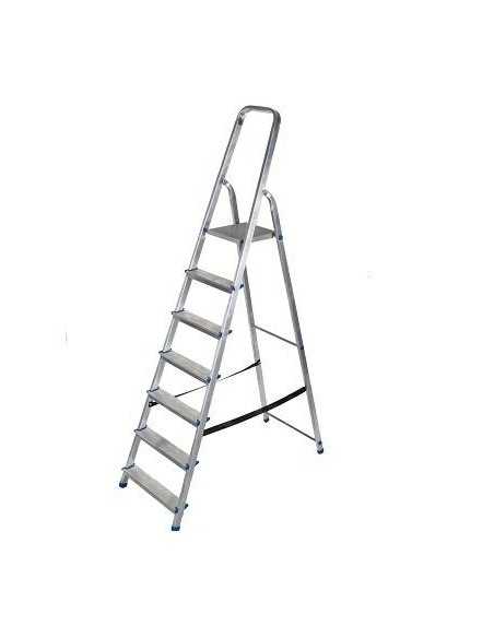 AWTOOLS DRABINA ALUMINIOWA WOLNOS. 7ST.150KG