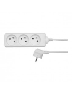 AWTOOLS PRZEDŁUŻACZ DOMOWY BIAŁY 5 - GNIAZD 1,5m Z UZIEMIENIEM