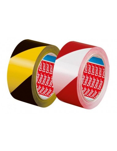 TESA TAŚMA OSTRZEGAWCZA BIAŁO-CZERWONA 33m 50mm
