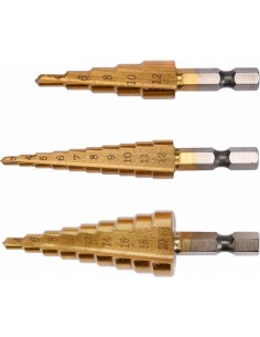 YATO ZESTAW WIERTEŁ STOPNIOWYCH 3szt.