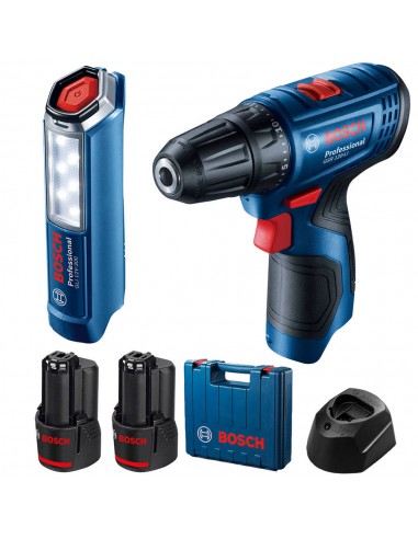 BOSCH WIERTARKO-WKRĘTARKA 12V 30/14Nm 2x2,0Ah LI-ION WALIZKA GSR 120-LI + GLI 12V-300
