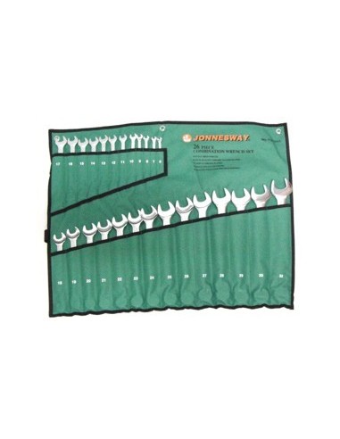 JONNESWAY KLUCZE PŁASKO-OCZKOWE KOMPLET 26szt. 6-32mm  W26126S