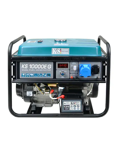 KÖNNER & SÖHNEN GENERATOR HYBRYDOWY (BENZYNA/LPG) 7,5kW 230V KS 10000E G, ROZRUCH ELEKTRYCZNY