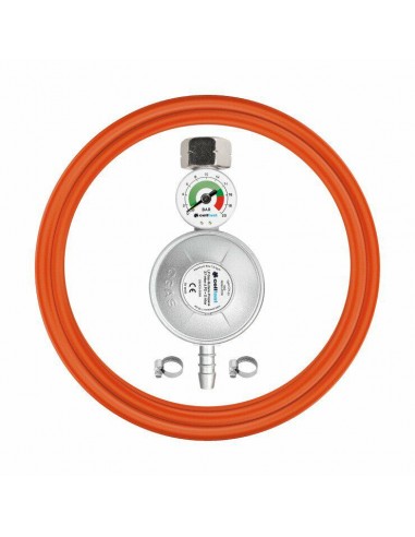 CELLFAST ZESTAW PRZYŁĄCZENIOWY REDUKTOR Z MANOMETREM + WĄŻ 2,0m PROPAN-BUTA