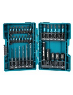 MAKITA ZESTAW WIERTEŁ I KOŃC.+NAS.33el