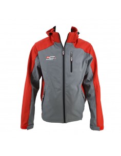 AWTOOLS KURTKA SOFTSHELL BLUZA T4/ CZERWONO-SZARA/ M