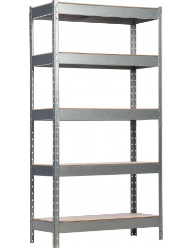 METALKAS REGAŁ MAGAZYNOWY 5 PÓŁEK 180x90x40cm NOŚNOŚĆ 175KG WCISKANY SZYBKI MONTAŻ