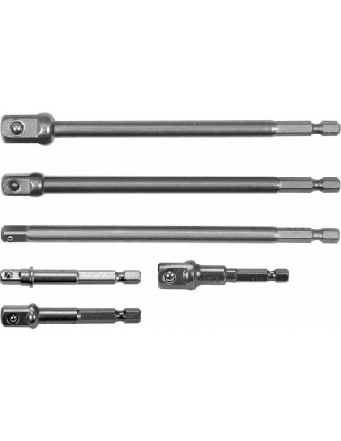 YATO ADAPTER HEX DO NASADEK KPL.6szt. (1/4", 3/8", 1/2")