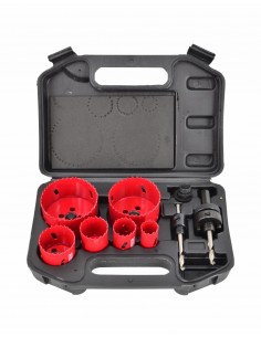 AWTOOLS KOMPLET OTWORNIC BIMETALOWYCH 8 elem. 22-73mm