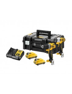 DEWALT ZESTAW COMBO 12V DCK2110L2T (DCD701+DCF801) 2x3,0Ah TSTAK II DCK2110L2T