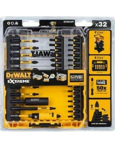 DEWALT ZESTAW KOŃCÓWEK FLEXTORQ 32cz.