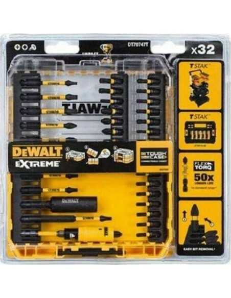DEWALT ZESTAW KOŃCÓWEK FLEXTORQ 32cz.