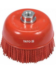 YATO SZCZOTKA DOCZOŁOWA 125mm M14 NYLON RED