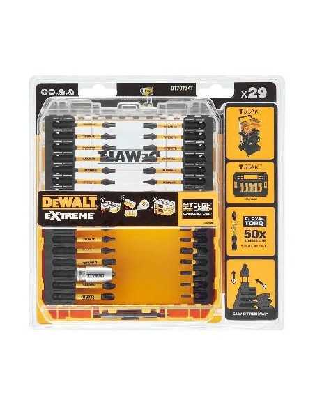 DEWALT ZESTAW KOŃCÓWEK FLEXTORQ 29cz.