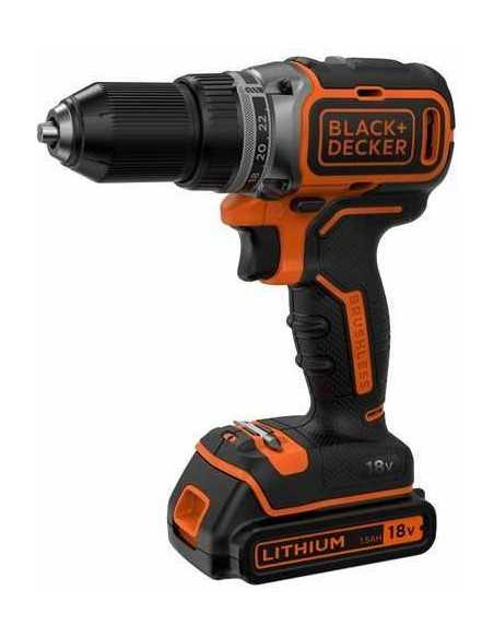 BLACK+DECKER WKRĘTARKA 18V BL186KB 52Nm 2x1,5Ah BL