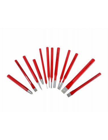 AWTOOLS ZESTAW PRZECINAKÓW, PUNKTAKÓW I WYBIJAKÓW 12 CZĘŚCI