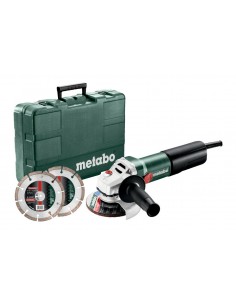 METABO.SZLIFIERKA KĄT.125 /WQ 1100-125 WALIZKA + 2 TARCZE DIAMENTOWE