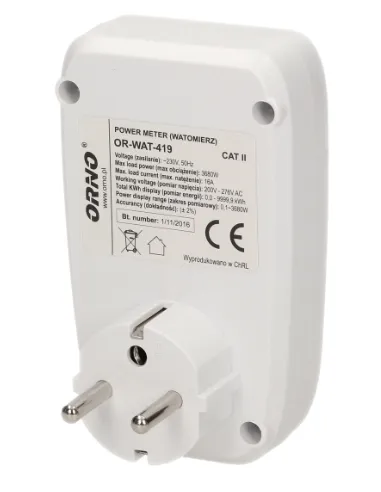 ORNO WATOMIERZ, KALKULATOR ENERGI WYŚWIETLACZ LCD