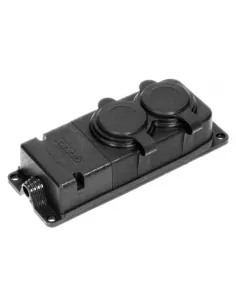 ORNO ROZDZIELACZ WARSZTATOWY 2x GNIAZDA IP44 GUMA