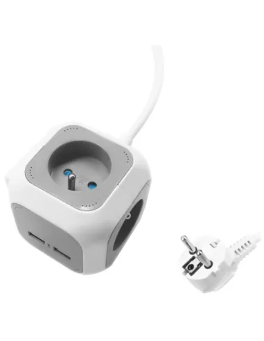 ORNO PRZEDŁUŻACZ BIURKOWY 4xGNIAZDA 2xUSB UCHWYT PRZEWÓD 1,4m