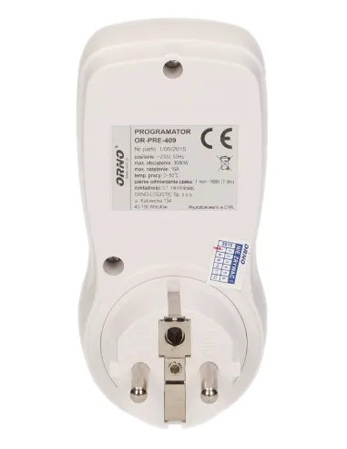 ORNO PROGRAMATOR CZASOWY ELEKRONICZNY