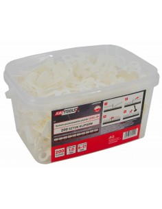 AWTOOLS SYSTEM POZIOMOWANIA PŁYTEK LEVEL UP 1,0mm - 6-17mm - KLIPS 200szt.