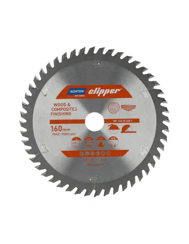 NORTON PIŁA TARCZOWA 160mm x 20mm x 48z DREWNO I KOMPOZYTY ATB (1,8 / 1,2)
