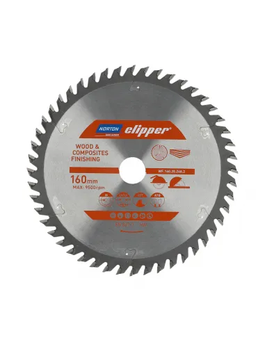NORTON PIŁA TARCZOWA 160mm x 20mm x 48z DREWNO I KOMPOZYTY ATB (2,6 / 1,6)